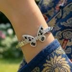 Butterfly Bracelet Black Stone