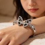 Butterfly Bracelet Black Stone