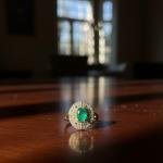 Oval Shine Ring Artificial