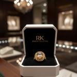 Gold Plated Stone Ring